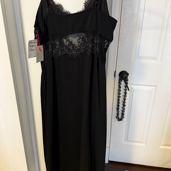 Black Open Edit Lace Trip Slip Dress - NWT - Size L - Picture 2 of 4